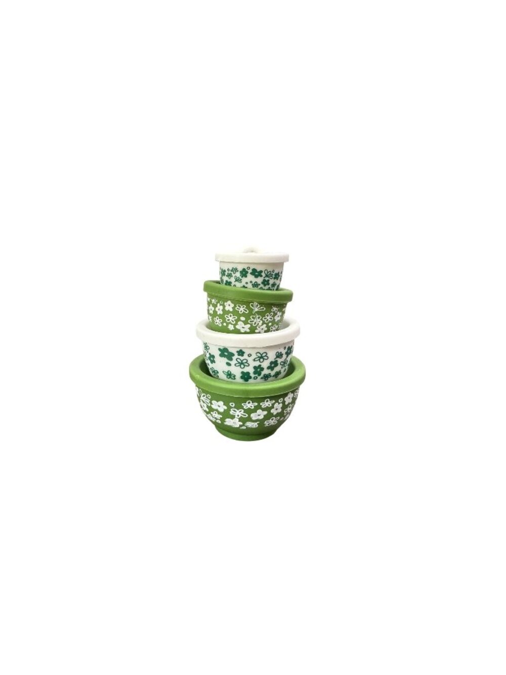 Spring Blossom Crazy Daisy Pyrex Inspired Christmas Tree Ornament Bowl Set
